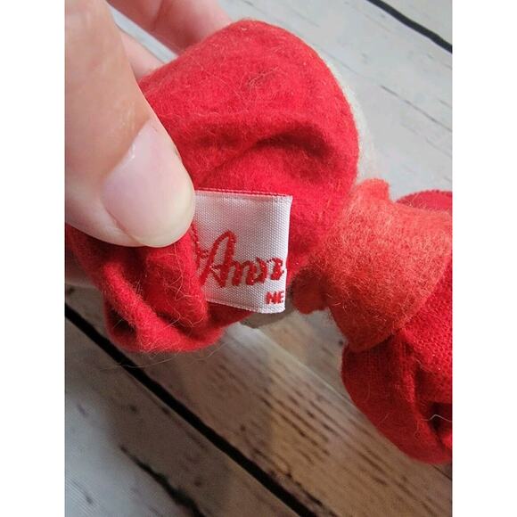 Annalee Christmas Night Time Mouse With Knit Stocking 1991 7in Holiday Decor - Picture 5 of 7